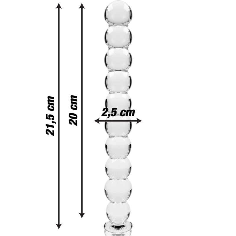 Glass Dildo Model 22 – NEBULA by Ibiza (21.5 cm x 2.5 cm)