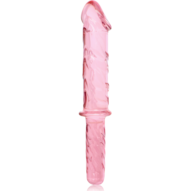 SERIE NEBULA DE IBIZA - MODELO 24 DILDO DE CRISTAL BOROSILICATO TRANSPARENTE 28,5 CM -O- 5 CM