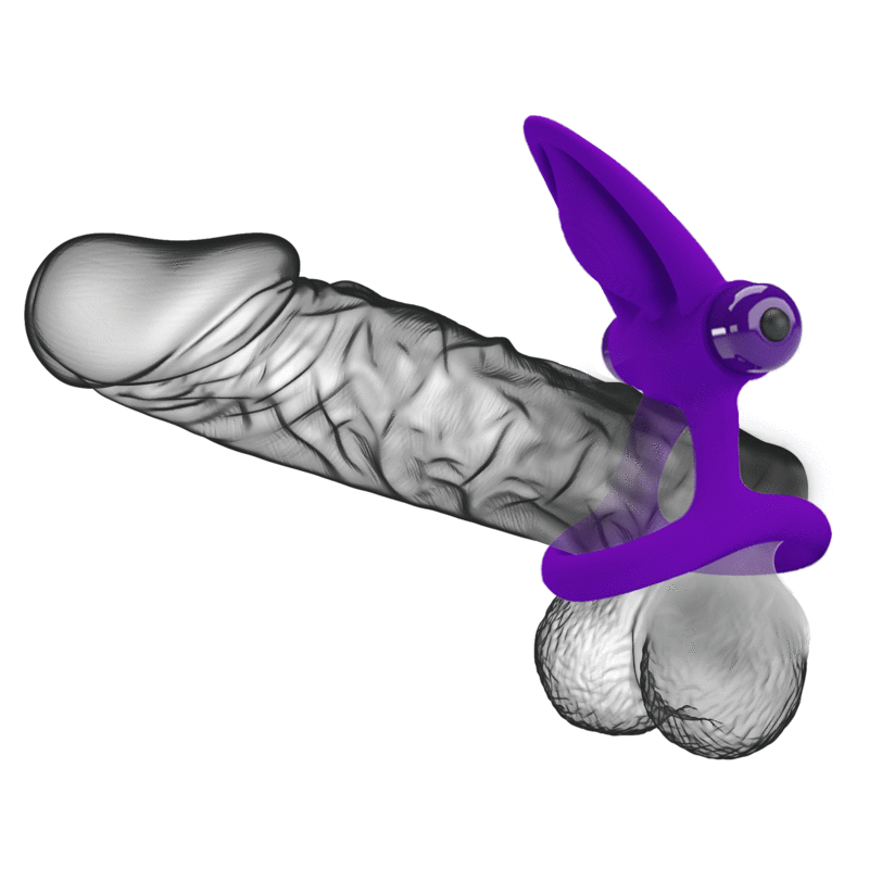 PRETTY LOVE - VIBRATING RING 10 VIBRATIONS PURPLE SILICONE