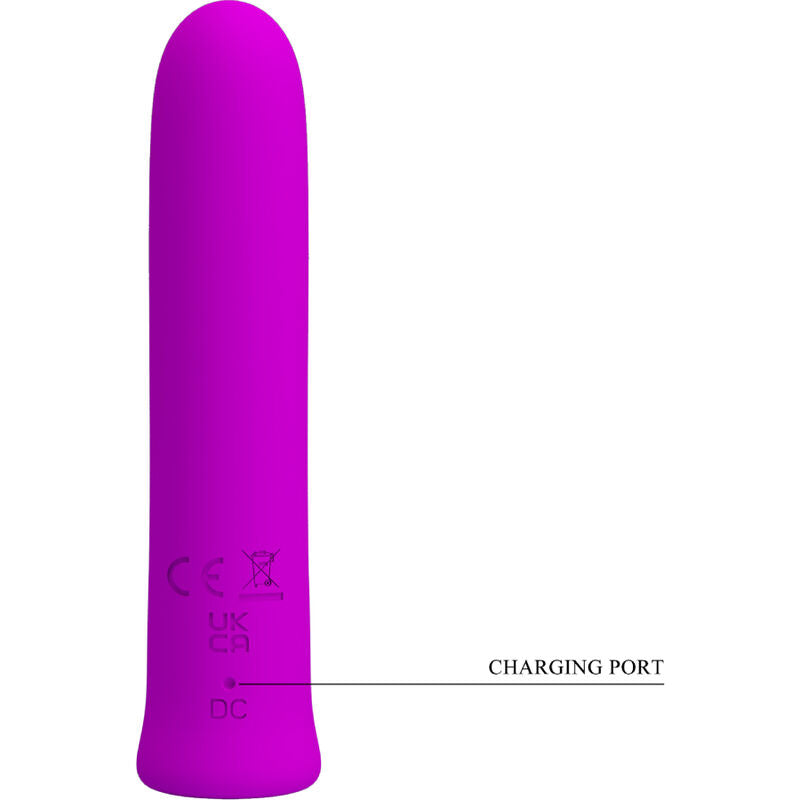 CURTIS MINI SUPER POWER VIBRATOR 12 VIOLET SILICONE VIBRATIONS