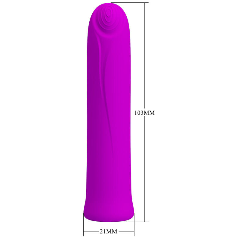 CURTIS MINI SUPER POWER VIBRATOR 12 VIOLET SILICONE VIBRATIONS