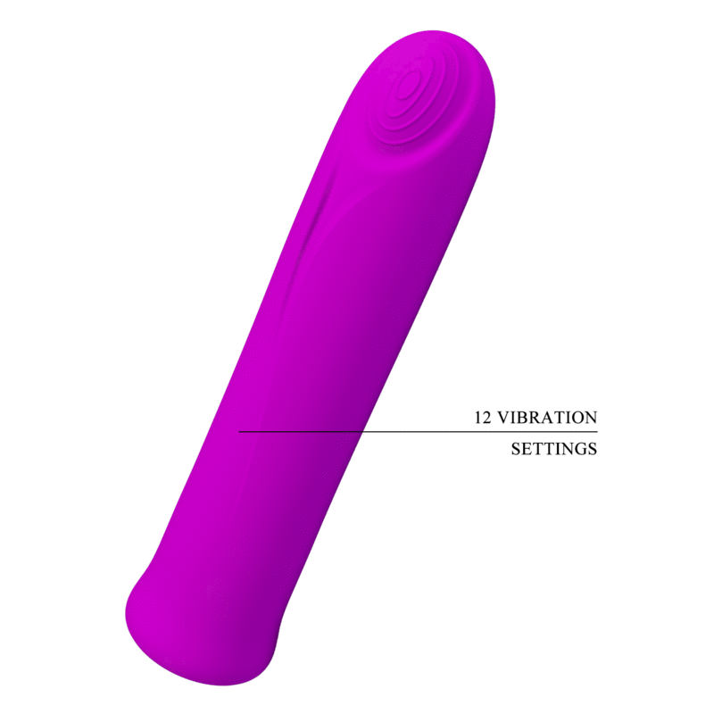CURTIS MINI SUPER POWER VIBRATOR 12 VIOLET SILICONE VIBRATIONS