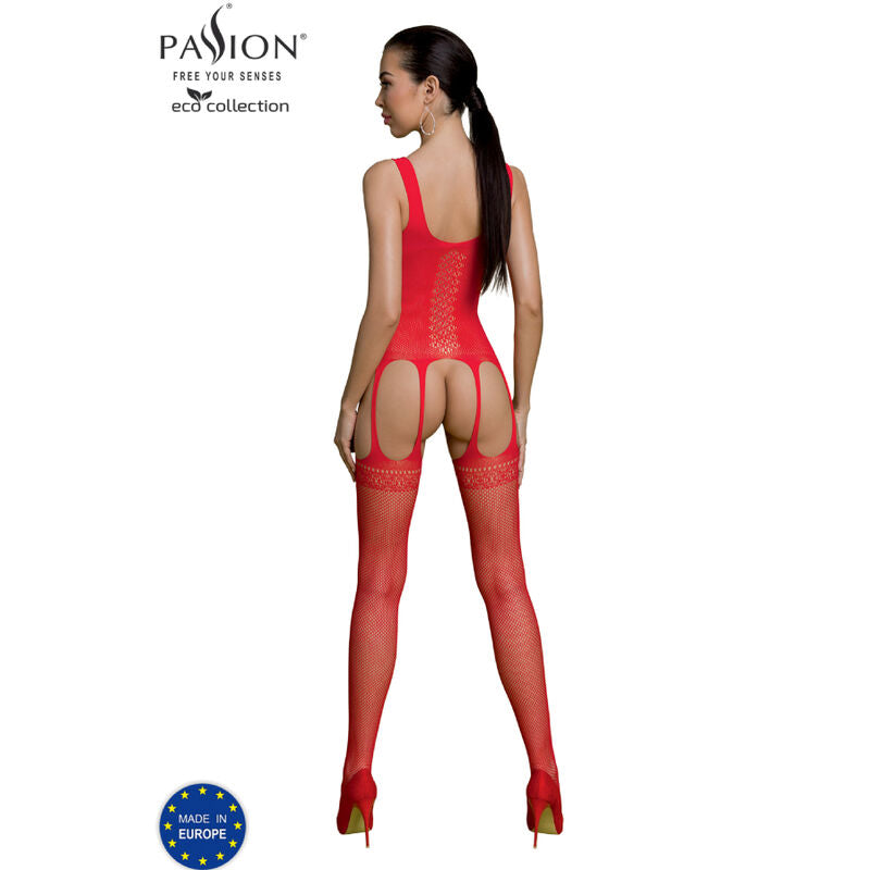 PASSION - ECO BODYSTOCKING COLLECTION ECO BS007 RED