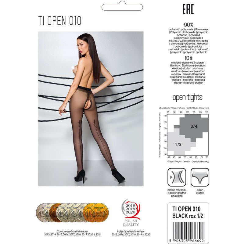 PASSION - TIOPEN 010 BLACK PANTS 1/2 20 DEN