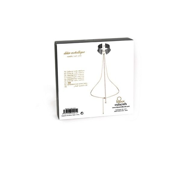 BIJOUX - DESIR MÉTALLIQUE BLACK METALLIC NECKLACE