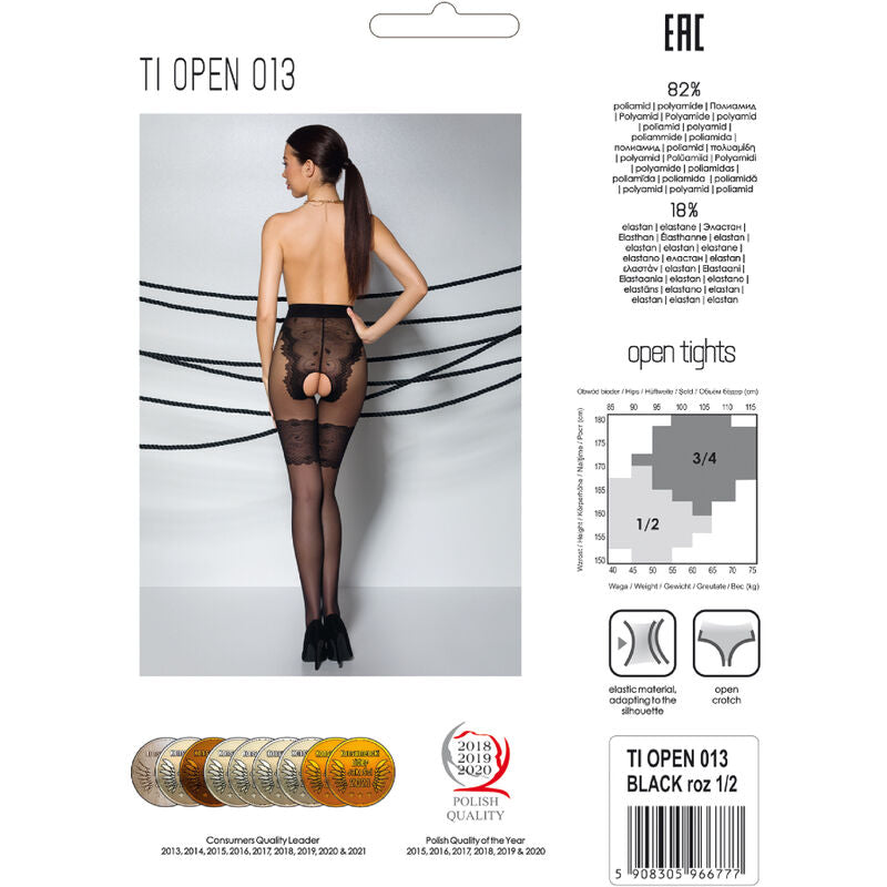 PASSION - TIOPEN 013 BLACK 1/2 20/40 DEN PANTS