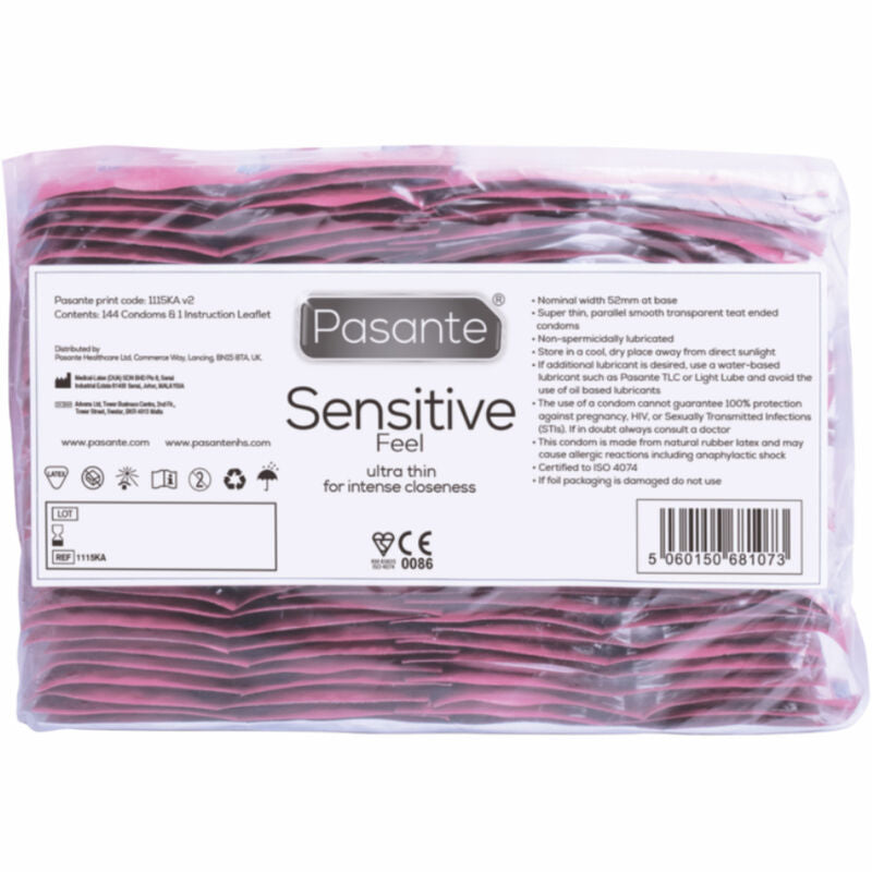PASANTE - CONDOM SENSITIVE BAG 144 UNITS