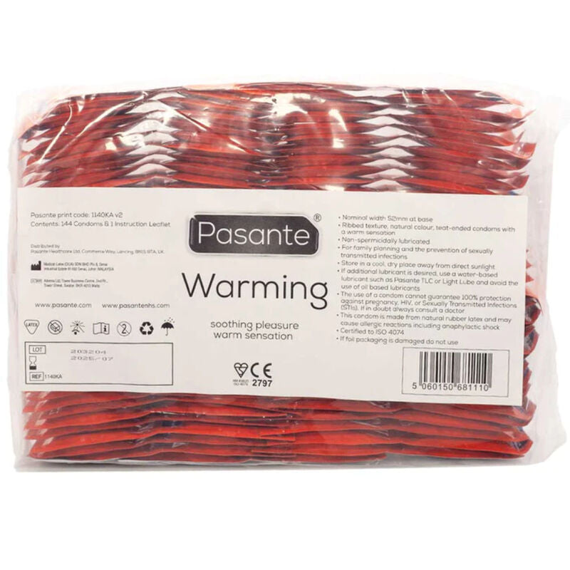 PASANTE - HEATING EFFECT BAG FOR CONDOMS 144 UNITS