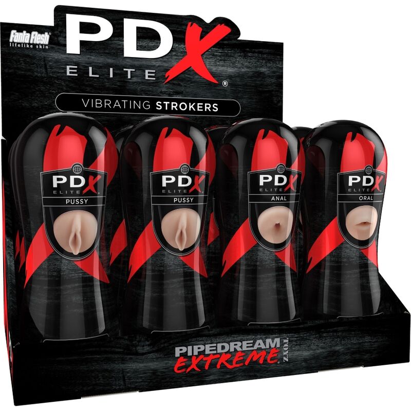 PDX ELITE - STROKER SET 12 UNITS: 6X VAGINA, 3X YEAR, 3X MOUTH