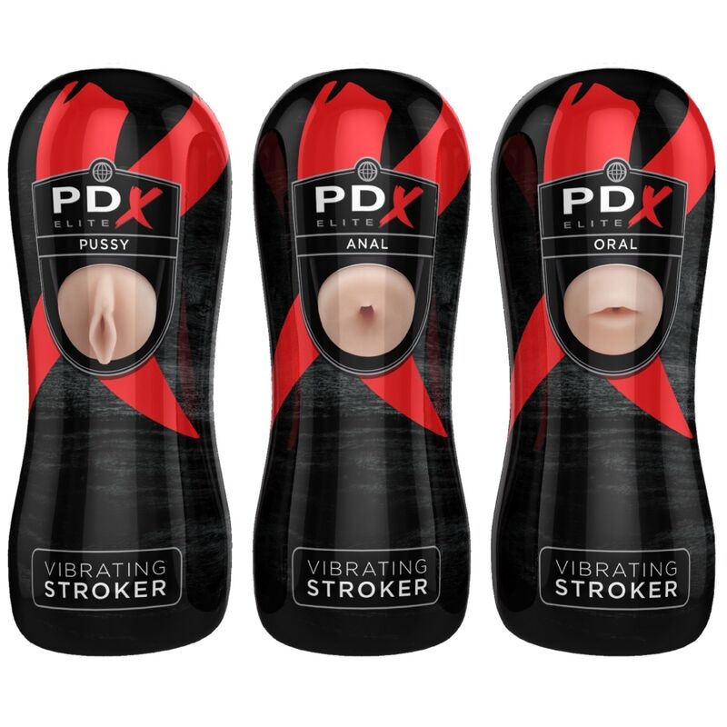 PDX ELITE - STROKER SET 12 UNITS: 6X VAGINA, 3X YEAR, 3X MOUTH
