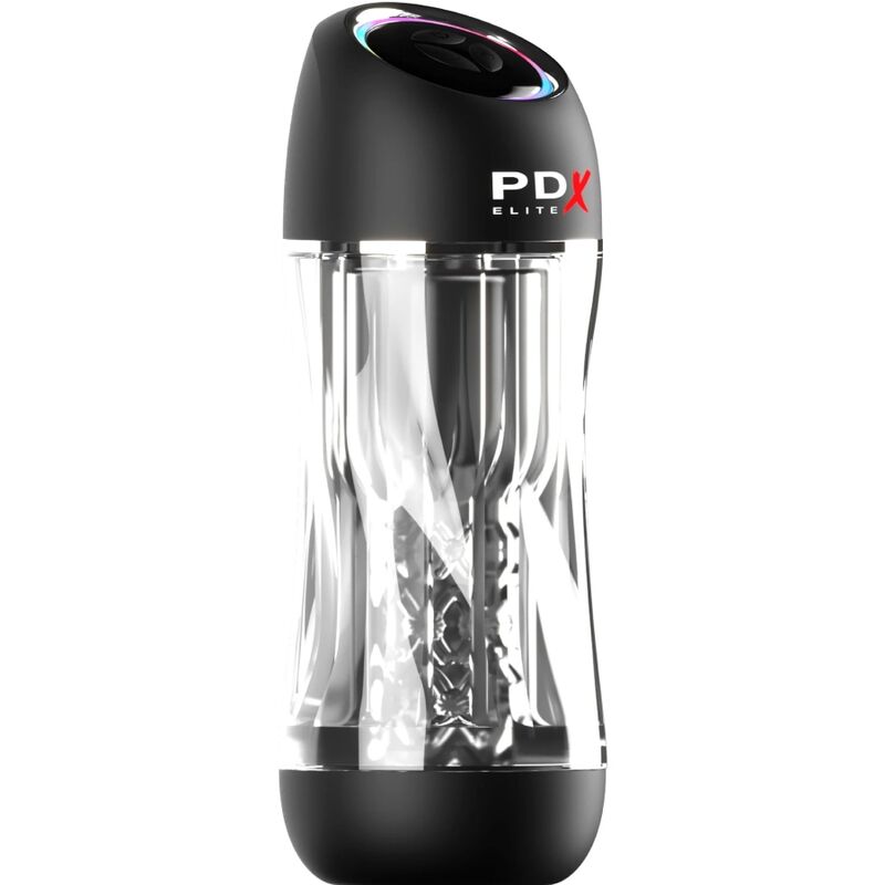 PDX ELITE - TRANSPARENT VIEWTUBE PRO STROKER VIBRATOR