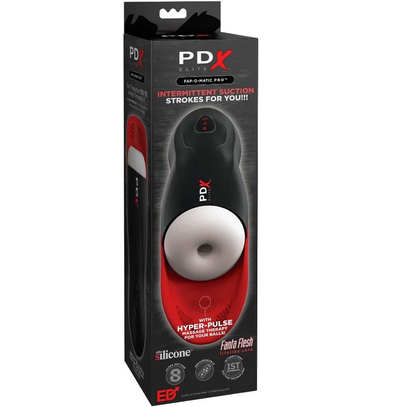 PDX ELITE - FAP-O-MATIC PRO STROKER WITH TESTICLES BASE