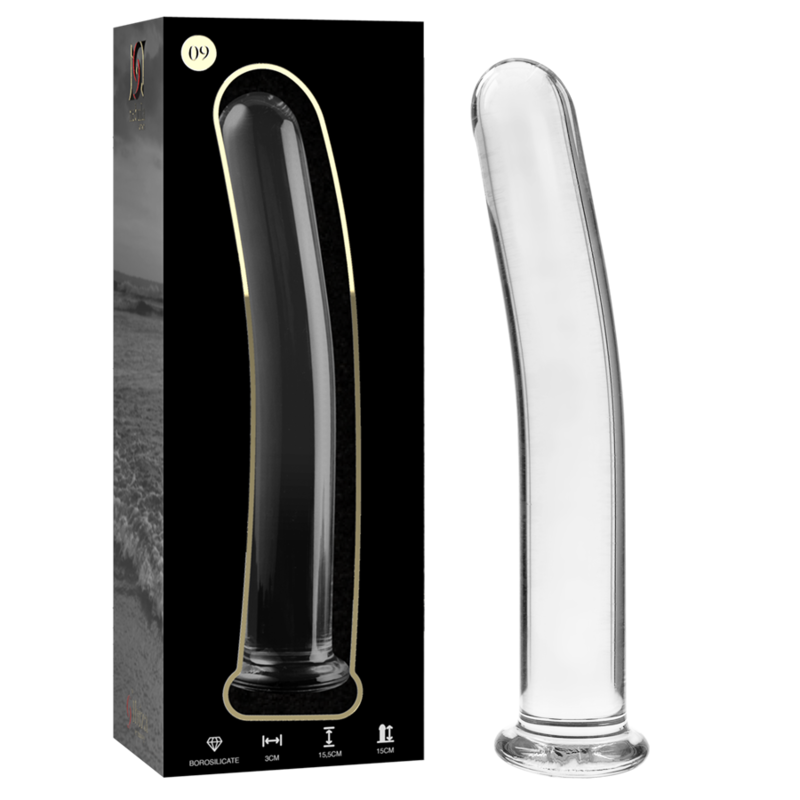 NEBULA SERIES BY IBIZA - MODEL 9 PINK BOROSILICATE GLASS DILDO 15.5 CM -O- 2.5 CM