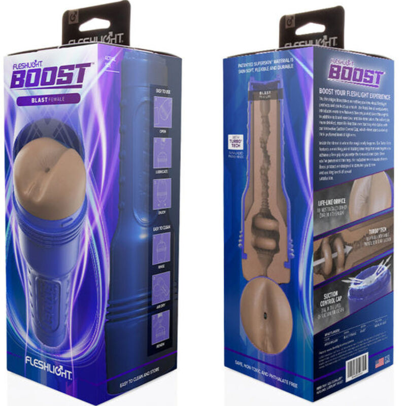 FLESHLIGHT BOOST - ANO BLAST FEMALE MASTURBATOR MD FLESH RP 