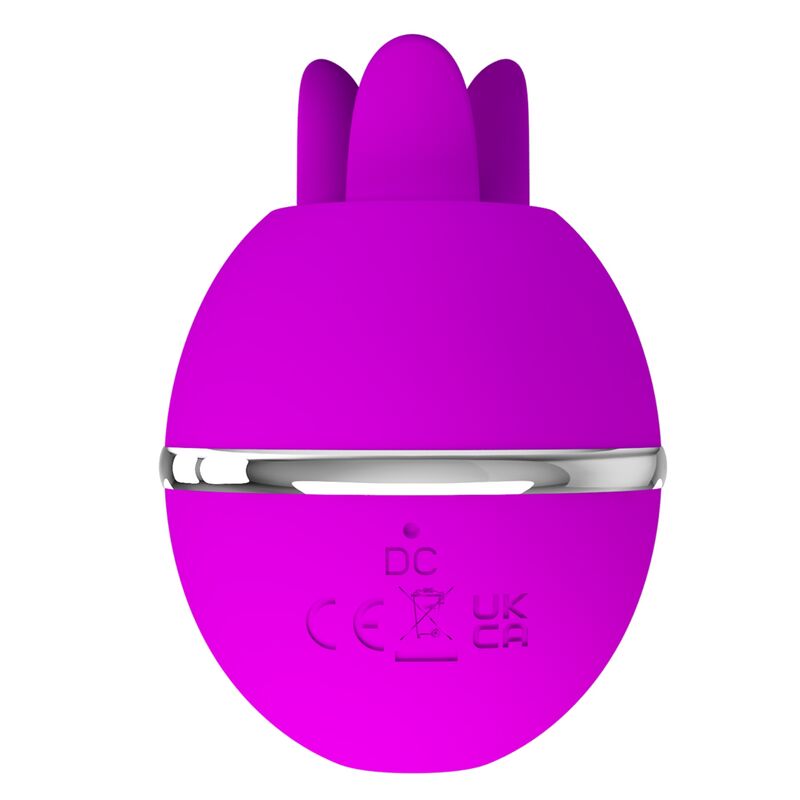 PRETTY LOVE - PURPLE ROUND SILICONE VIBRATOR GEMINI BALL