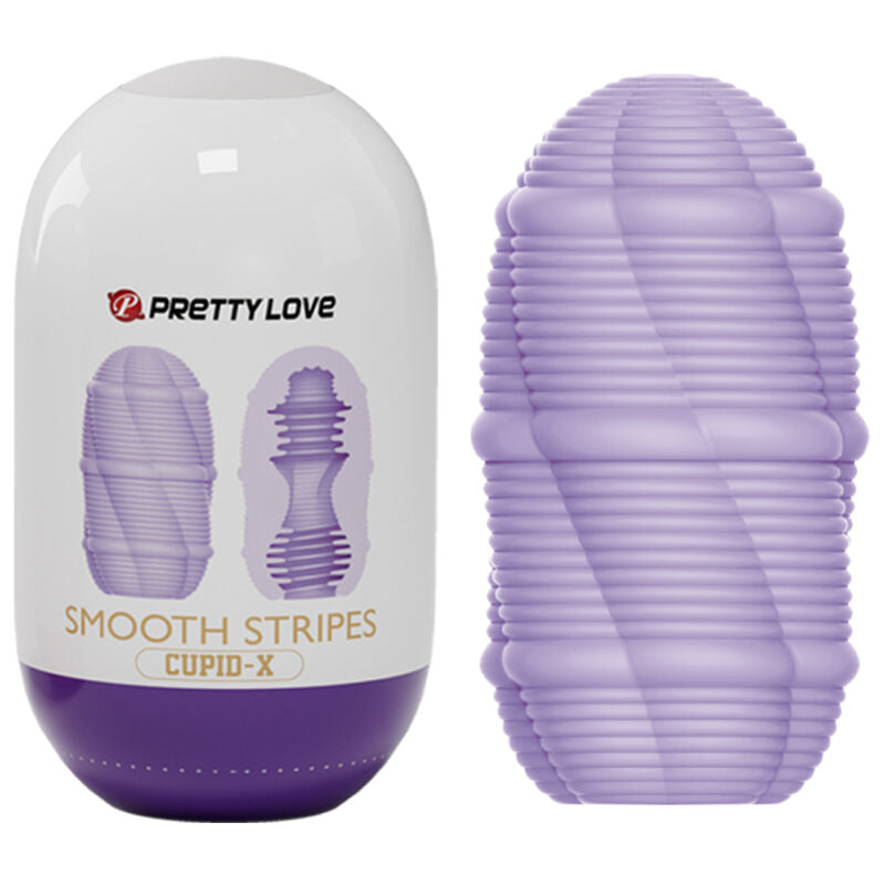 PRETTY LOVE - HUEVO MASTURBADOR DE CUPIDO LISO DE RAYAS