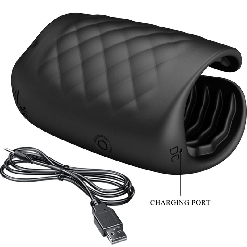 PRETTY LOVE - MANUAL MASTURBATOR FOR RECHARGEABLE VIBRATOR GLAND