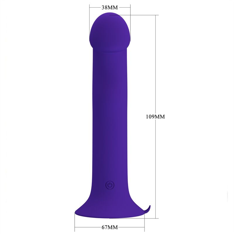 PRETTY LOVE - MURRAY YOUTH VIBRATING DILDO IN VIOLET RECHARGEABLE