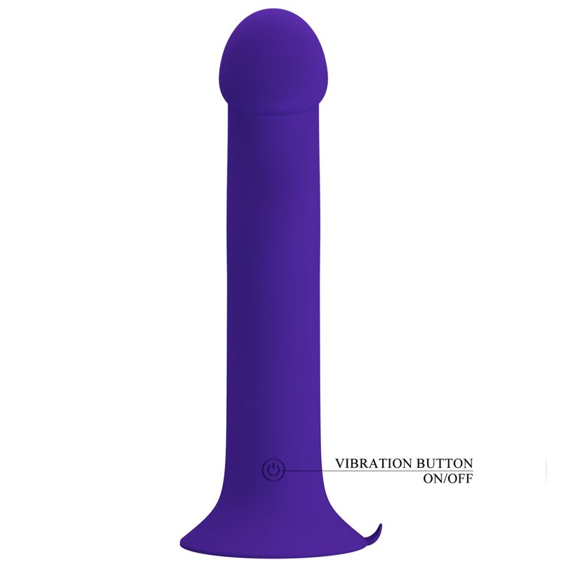 PRETTY LOVE - MURRAY YOUTH VIBRATING DILDO IN VIOLET RECHARGEABLE