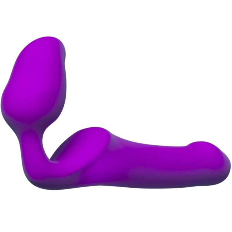 ADRIEN LASTIC - QUEENS FLEXIBLE STRAP-ON VIOLETA TALLA M