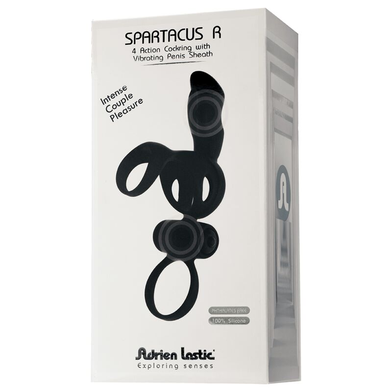 ADRIEN LASTIC - SPARTACUS RING AND COCK SHEATH WITH VIBRATOR