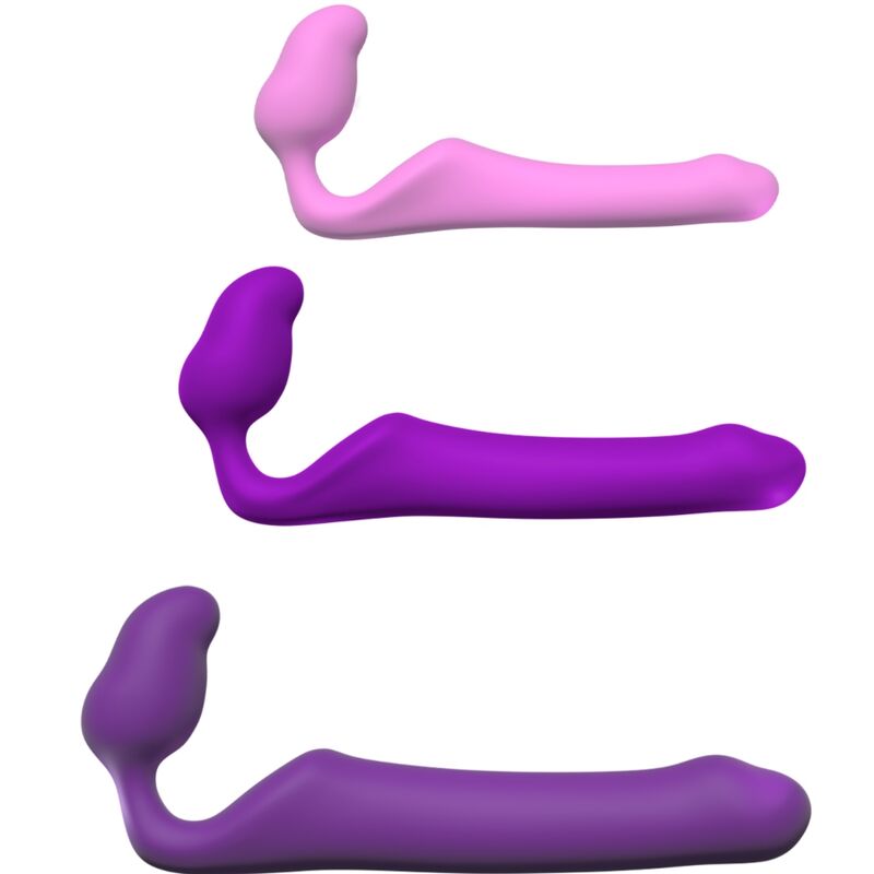 ADRIEN LASTIC - QUEENS FLEXIBLE STRAP-ON VIOLETA TALLA L
