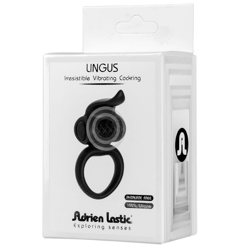 ADRIEN LASTIC - BLACK LINGUS VIBRATOR RING