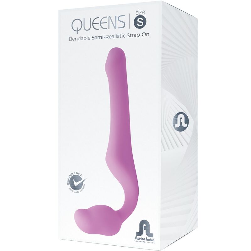 ADRIEN LASTIC - QUEENS FLEXIBLE STRAP-ON ROSA TALLA S