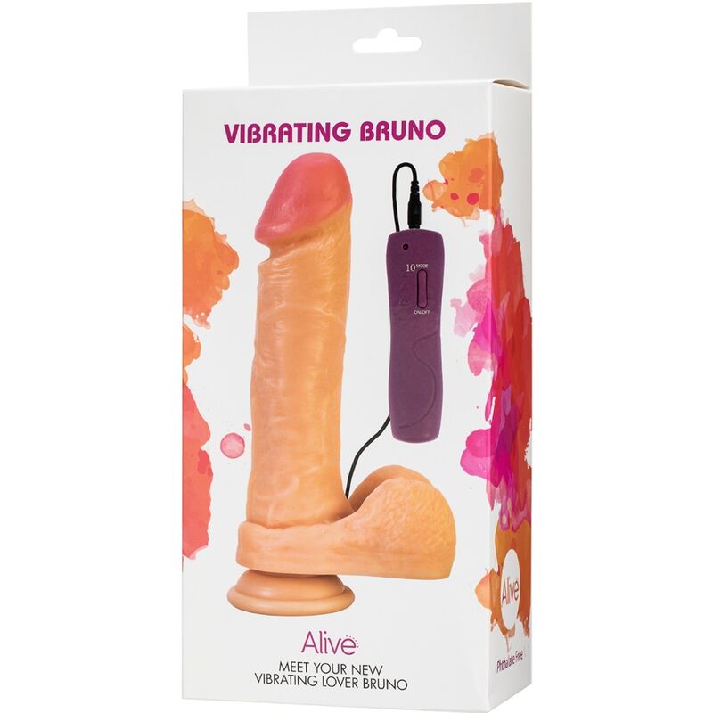 ALIVE - REALISTIC BRUNO PENIS VIBRATOR 22 CM