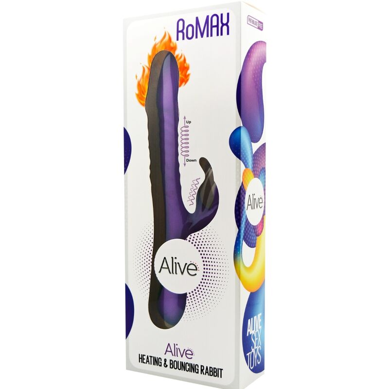 ALIVE - ROMAX VIBRATOR SILICONE RABBIT VIOLET
