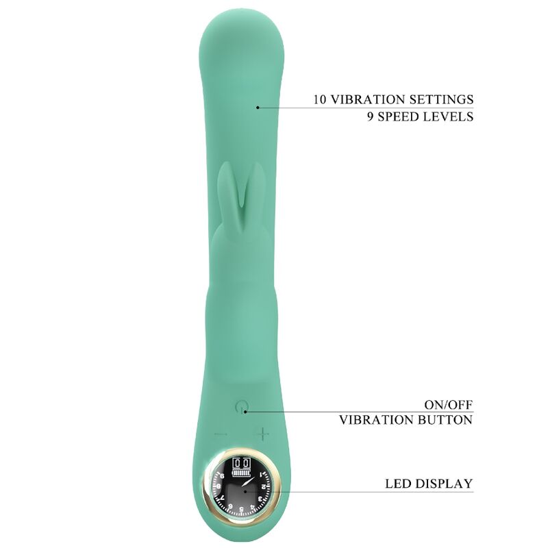 PRETTY LOVE - LAMAR RABBIT AND GREEN G-SPOT VIBRATOR