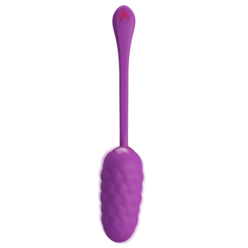 PRETTY LOVE - VIBRATING EGG WITH MARINE TEXTURE RECHARGEABLE PURPLE