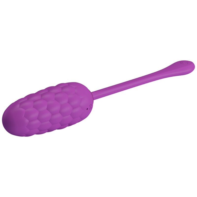 PRETTY LOVE - VIBRATING EGG WITH MARINE TEXTURE RECHARGEABLE PURPLE