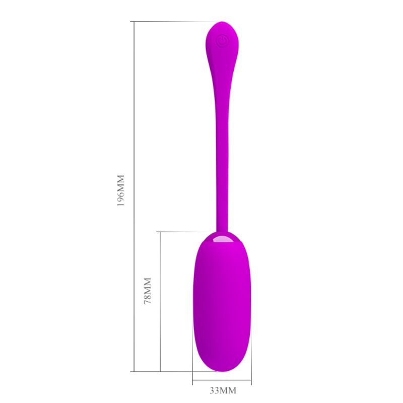 PRETTY LOVE - WATERPROOF RECHARGEABLE VIBRATING EGG JULIUS PURPLE