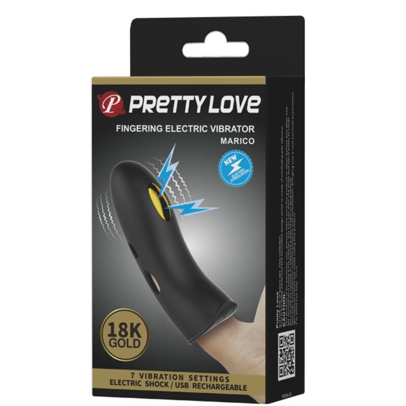 PRETTY LOVE - FUNDA PARA DEDOS PARA ELECTROESTIMULADOR NEGRO MARICO
