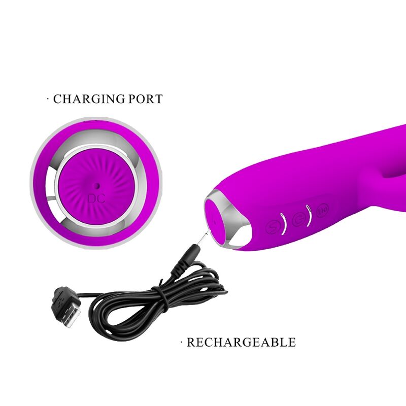 PRETTY LOVE - RECHARGEABLE SUCKER VIBRATOR REGINA PURPLE