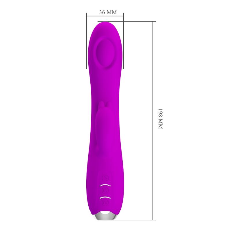 PRETTY LOVE - RECHARGEABLE SUCKER VIBRATOR REGINA PURPLE