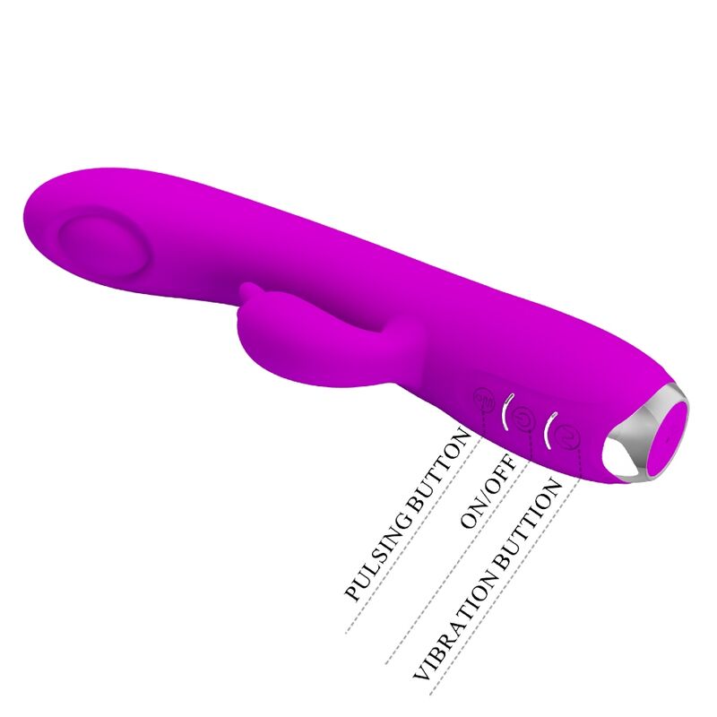 PRETTY LOVE - RECHARGEABLE SUCKER VIBRATOR REGINA PURPLE