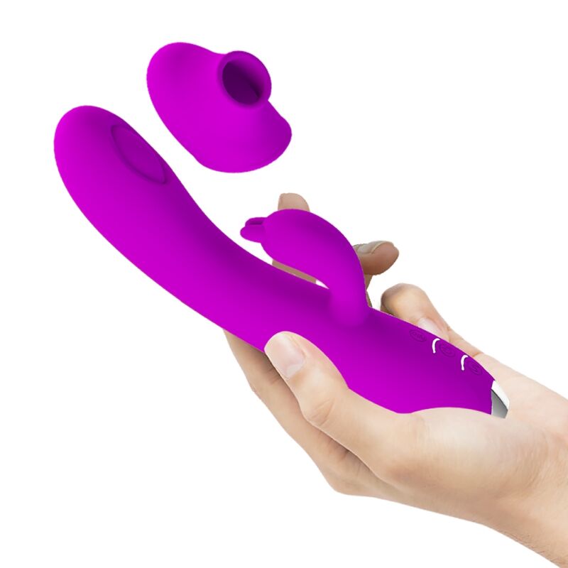 PRETTY LOVE - RECHARGEABLE SUCKER VIBRATOR REGINA PURPLE