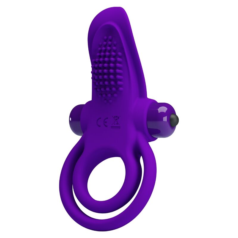 PRETTY LOVE - ANILLO VIBRADOR PARA EL PENE PÚRPURA