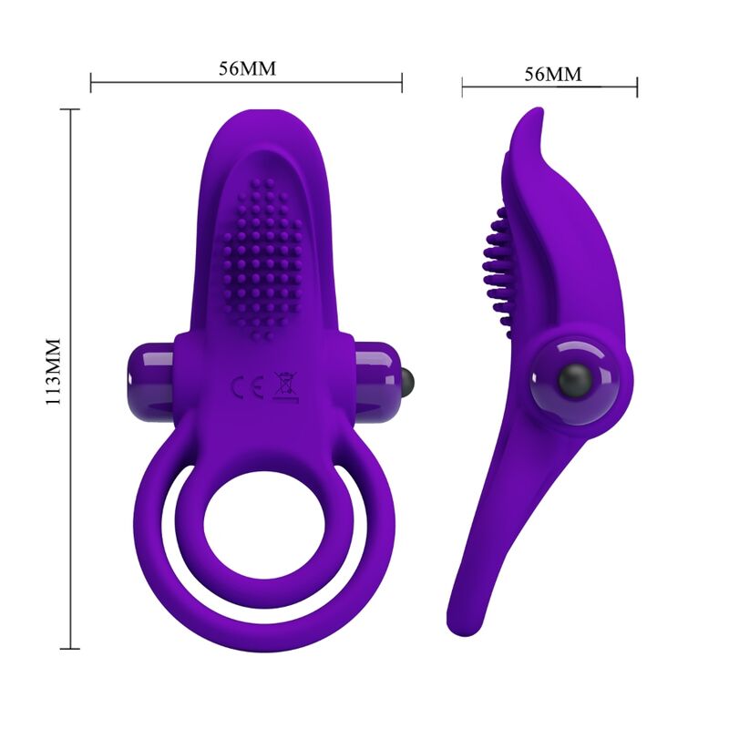 PRETTY LOVE - ANILLO VIBRADOR PARA EL PENE PÚRPURA