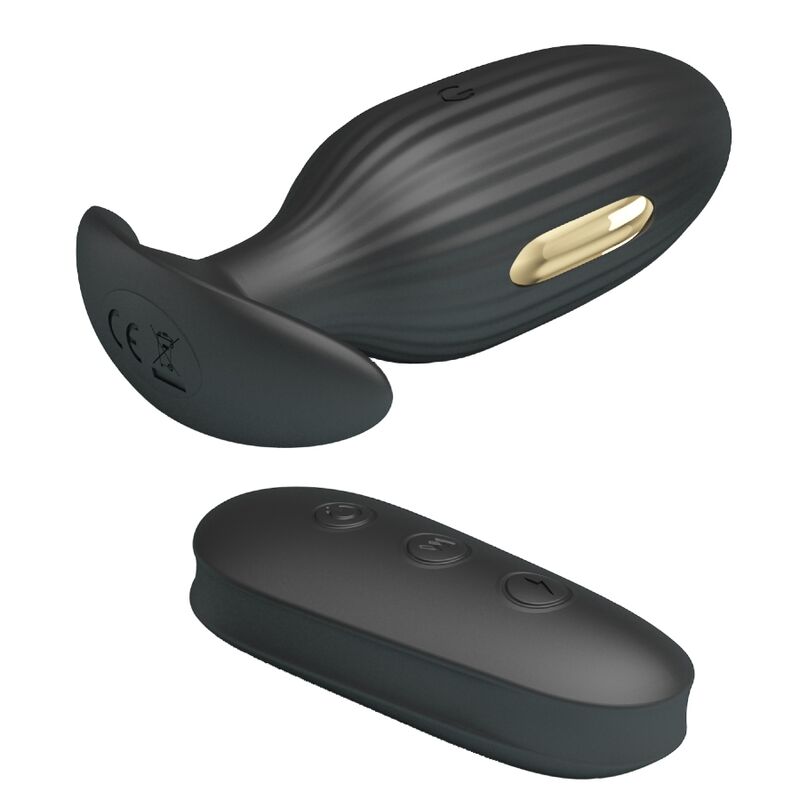 PRETTY LOVE - RECHARGEABLE ANAL KELLY PLUG VIBRATOR BLACK