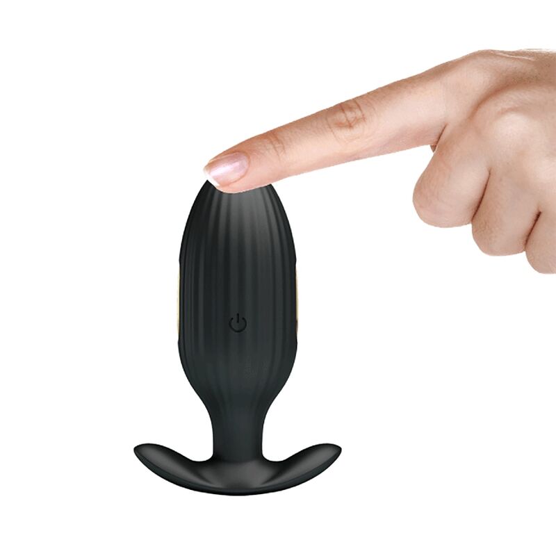 PRETTY LOVE - RECHARGEABLE ANAL KELLY PLUG VIBRATOR BLACK