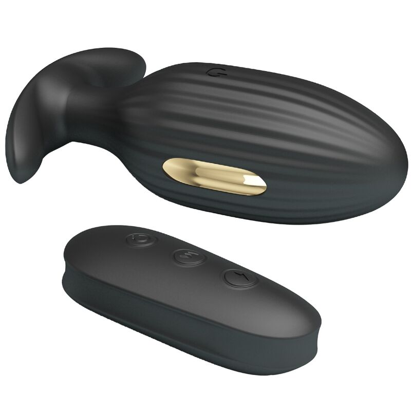 PRETTY LOVE - RECHARGEABLE ANAL KELLY PLUG VIBRATOR BLACK