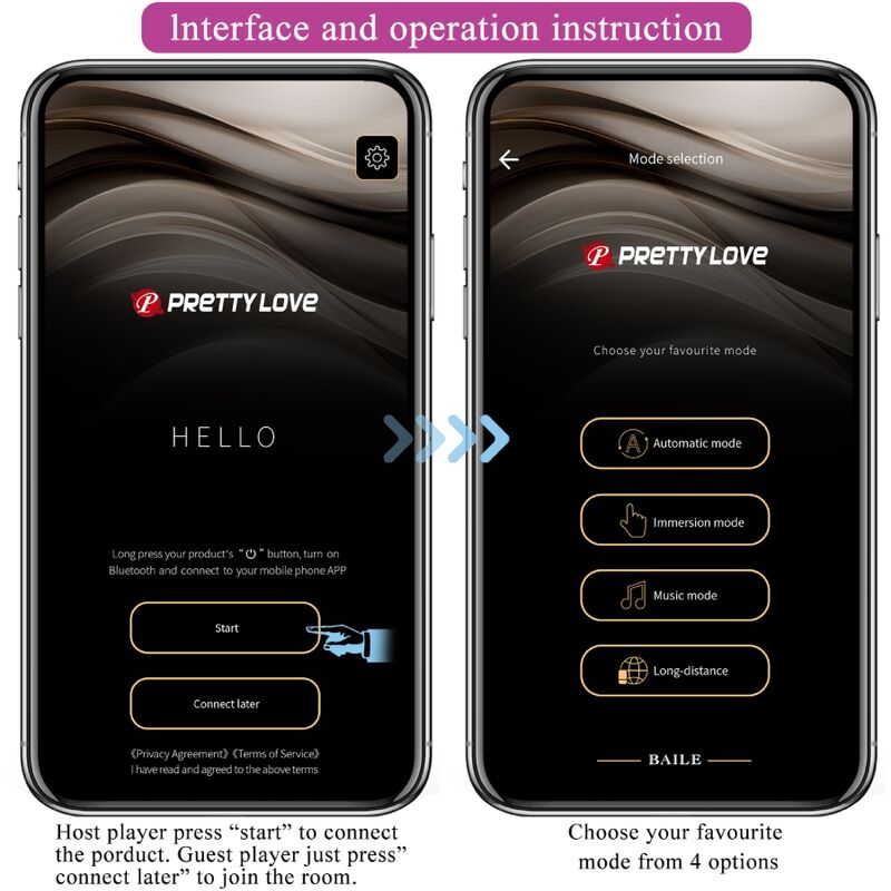 PRETTY LOVE - JEFFERSON BLACK APP CONTROLLED ANAL PLUG