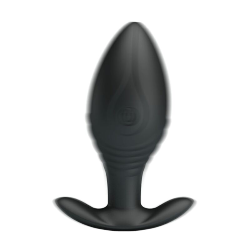 PRETTY LOVE - VIBRADOR ANAL PLUG RECARGABLE REGINA NEGRO