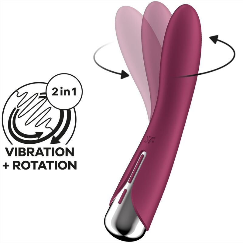 SATISFYER - BEIGE ROTATOR VIBRATOR SPINNING VIBE 1 G-SPOT BEIGE