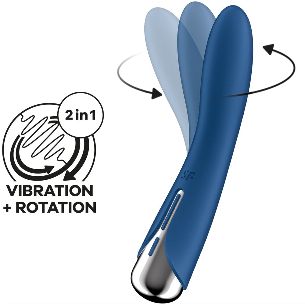 SATISFYER - BEIGE ROTATOR VIBRATOR SPINNING VIBE 1 G-SPOT BEIGE