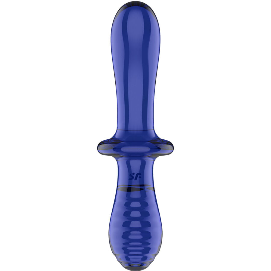 SATISFYER - CLEAR DOUBLE CRYSTAL DILDO
