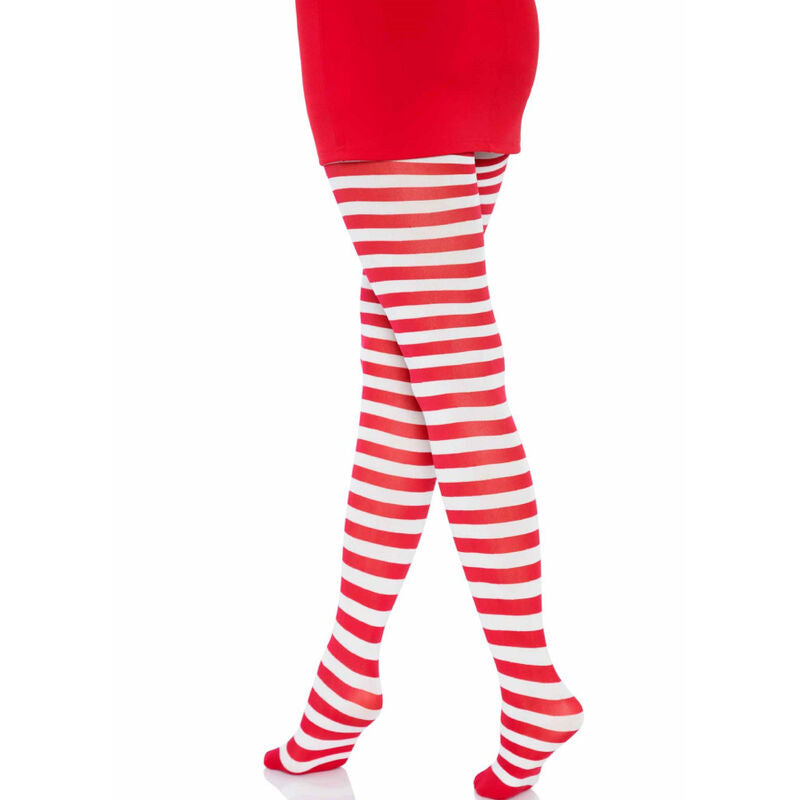 LEG AVENUE - WHITE/RED STRIPED PANTS